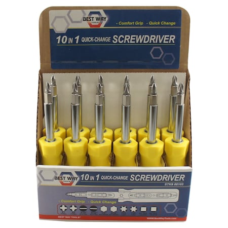 10-in-1 Screwdriver 8 In.